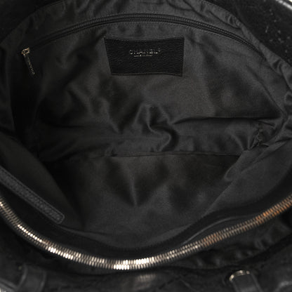 Chanel Glazed Calfskin Large On the Road Zip Tote Black 6 of 14