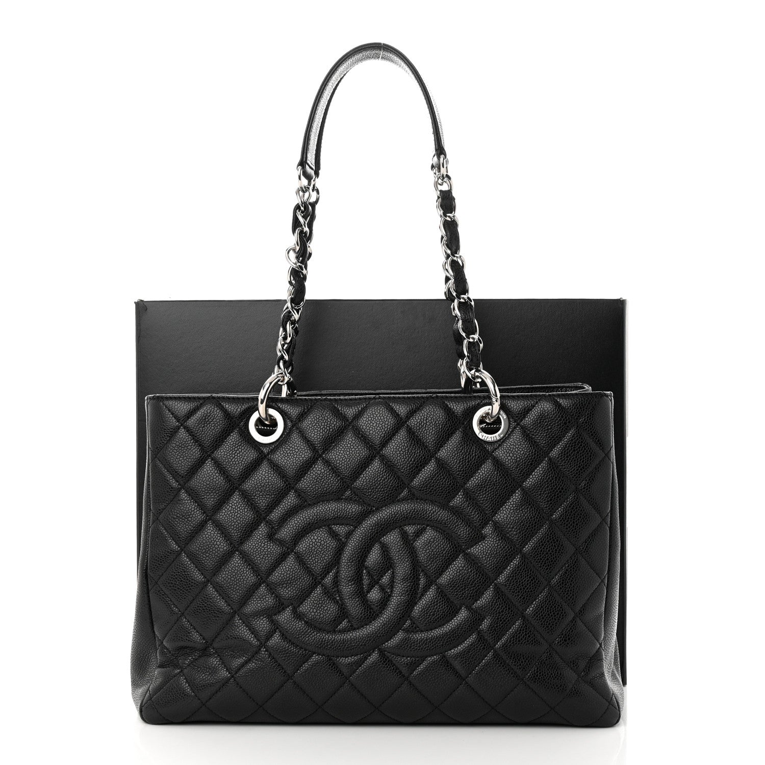 Chanel Caviar Quilted Grand Shopping Tote GST Black 13 of 13