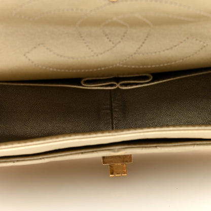 Chanel Metallic Aged Calfskin Quilted 2.55 Reissue 226 Flap Pale Gold 5 of 9