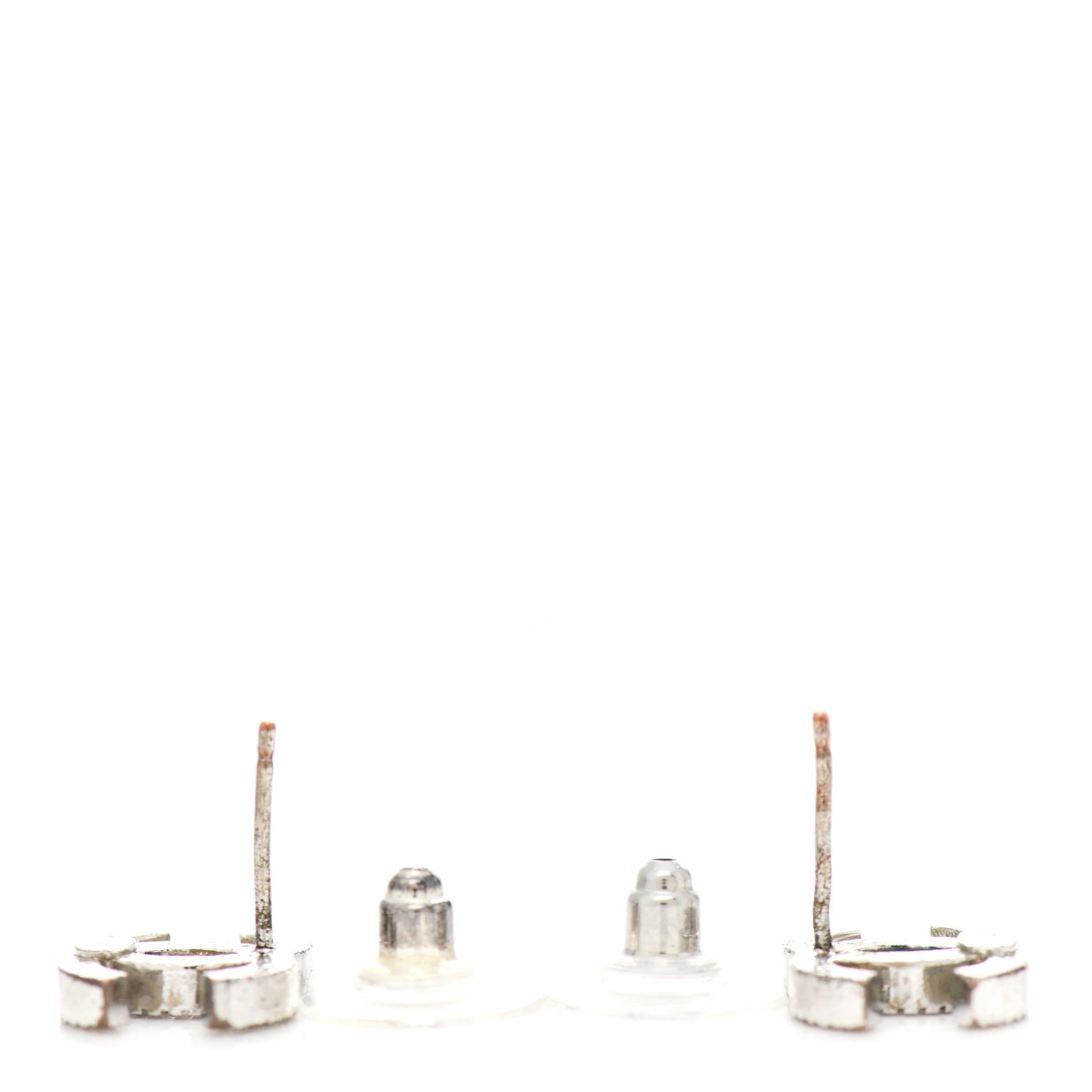 Crystal Timeless CC Earrings Silver