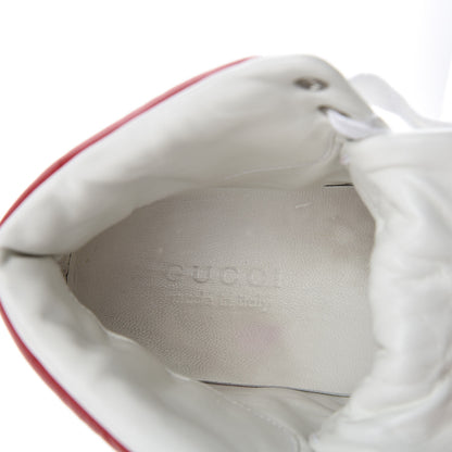 Gucci Calfskin Web Mens High Top Sneakers 10 White 9 of 11