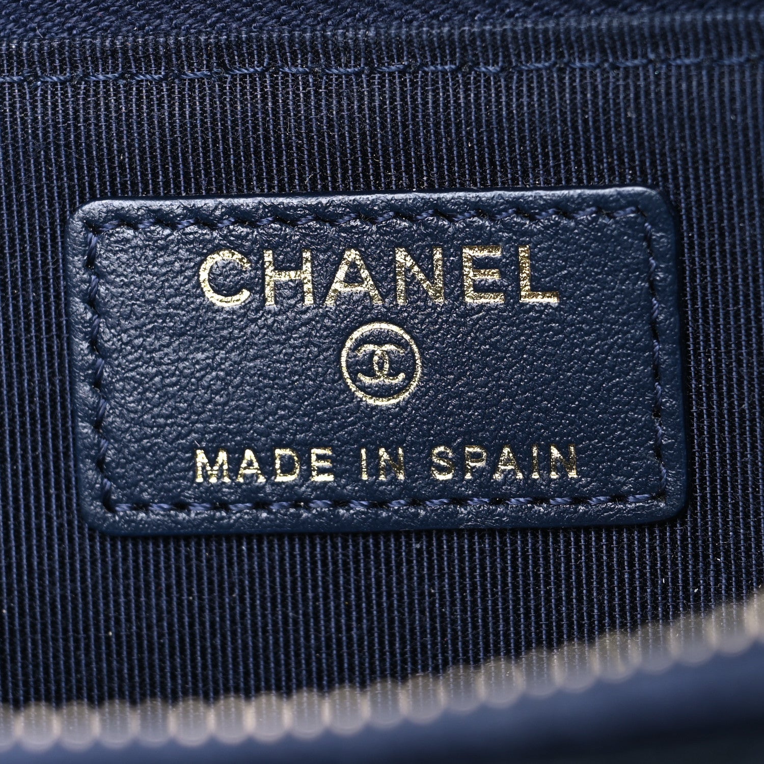 Chanel Caviar Quilted Key Holder Case Navy 6 of 10