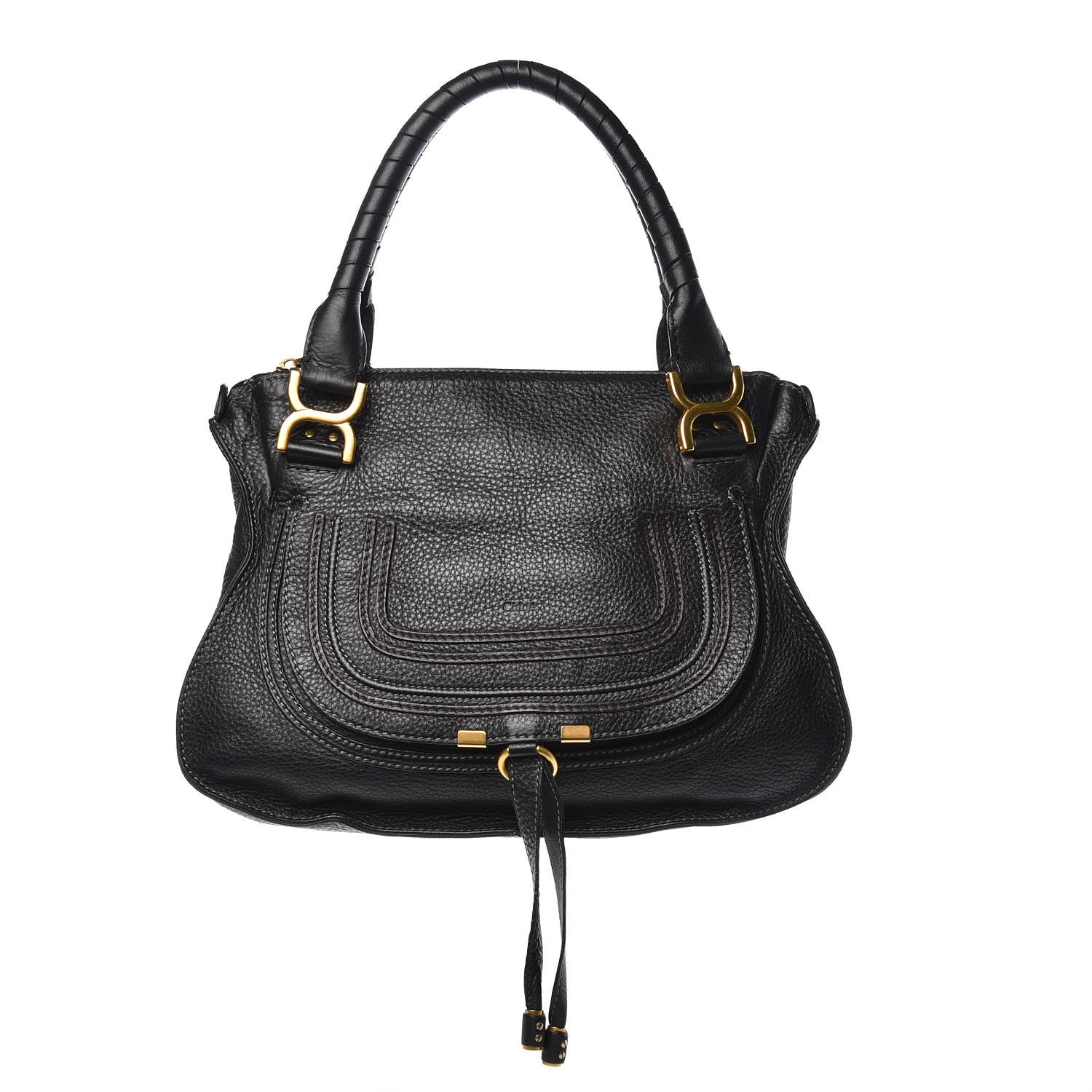 Chloe Calfskin Medium Marcie Satchel Black 1 of 11