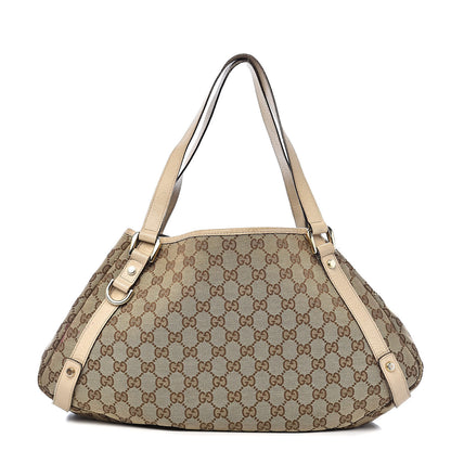 Gucci Monogram Medium Abbey Shoulder Bag Off White 1 of 21