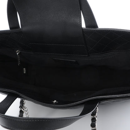 Chanel Calfskin Quilted Large Shopping Tote Black 6 of 9