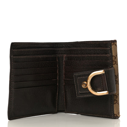 Gucci Monogram D Ring Compact Wallet Dark Brown 5 of 18