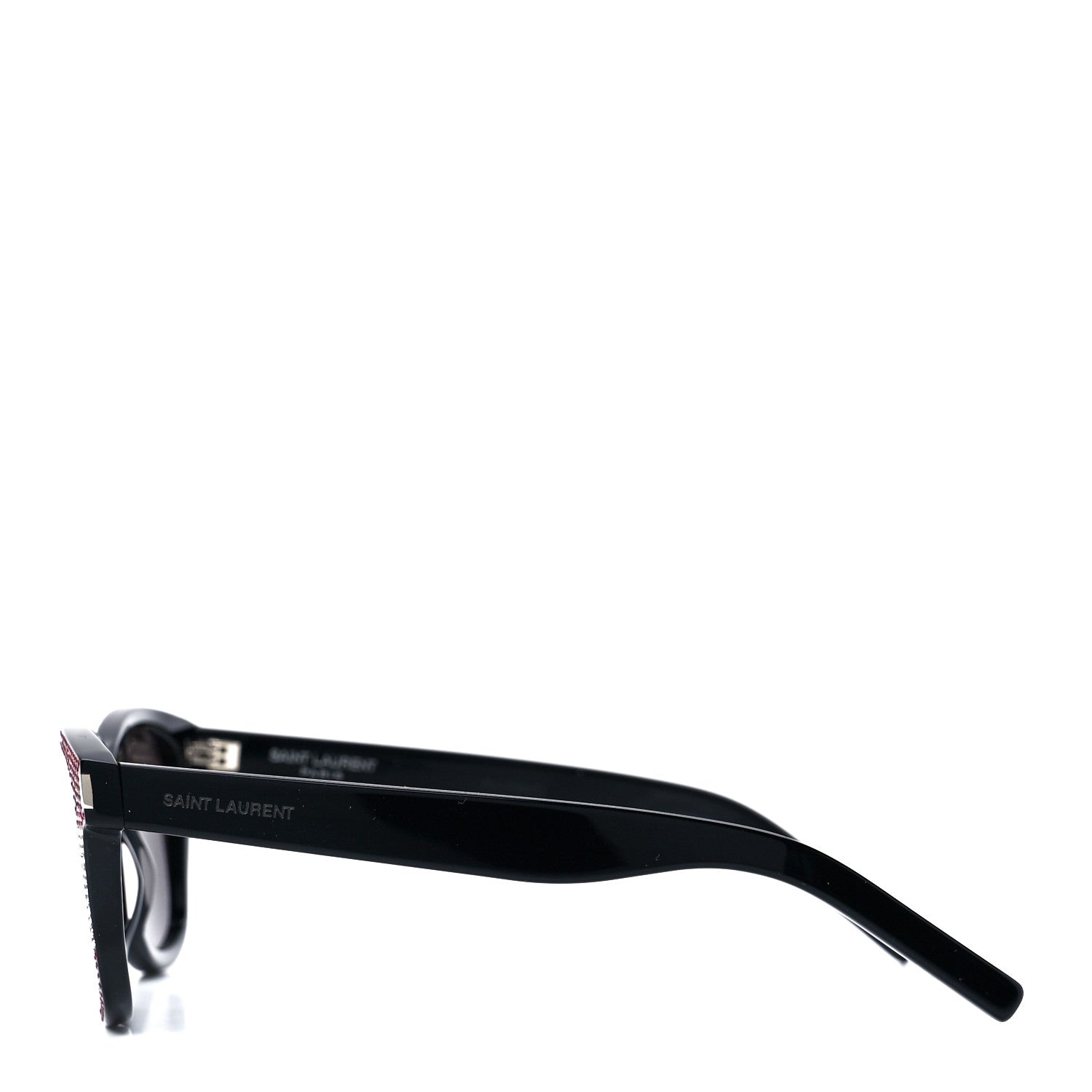 Saint Laurent Acetate SL51 039 Sunglasses Black Red White Blue 3 of 9