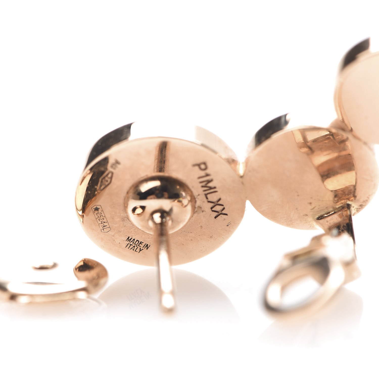 Bulgari 18K Rose Gold Mother of Pearl Malachite Sugilite BVLGARI BVLGARI Single Stud Earring 4 of 4