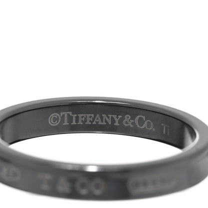 Tiffany Titanium 4mm Narrow 1837 Ring 69 12.5 4 of 4