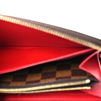 Louis Vuitton Damier Ebene Clemence Wallet Cherry 9 of 14