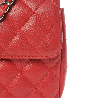 Chanel Caviar Quilted East West Flap Dark Pink 9 of 9