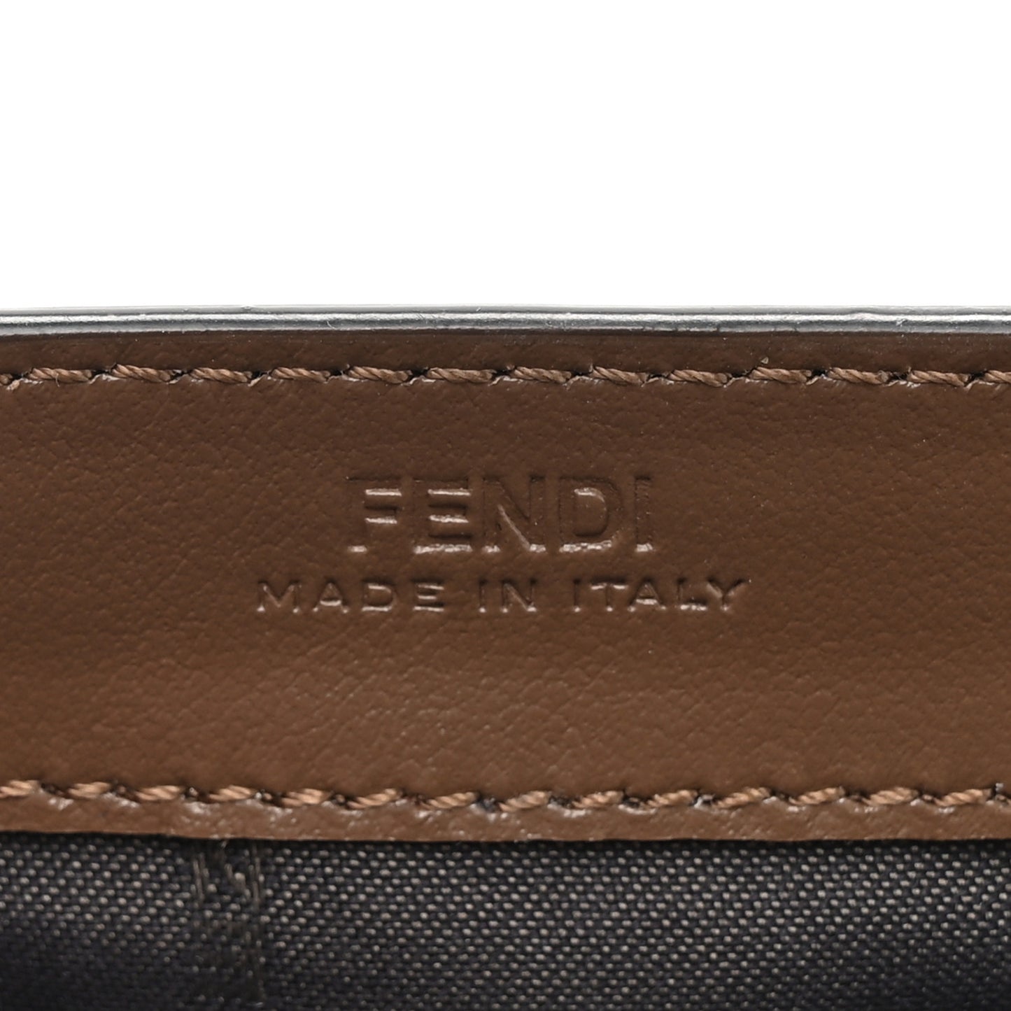 Vitello Soft F is Fendi Bi-Color FF 1974 Embossed Continental Envelope Wallet On Chain Maya Black