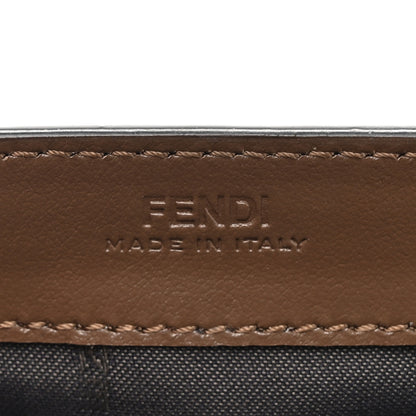 Fendi Vitello Soft F is Fendi Bi-Color FF 1974 Embossed Continental Envelope Wallet On Chain Maya Black 7 of 18