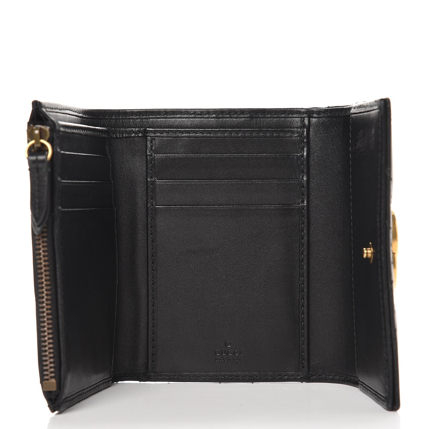 Gucci Calfskin Matelasse GG Marmont Wallet Black 5 of 10