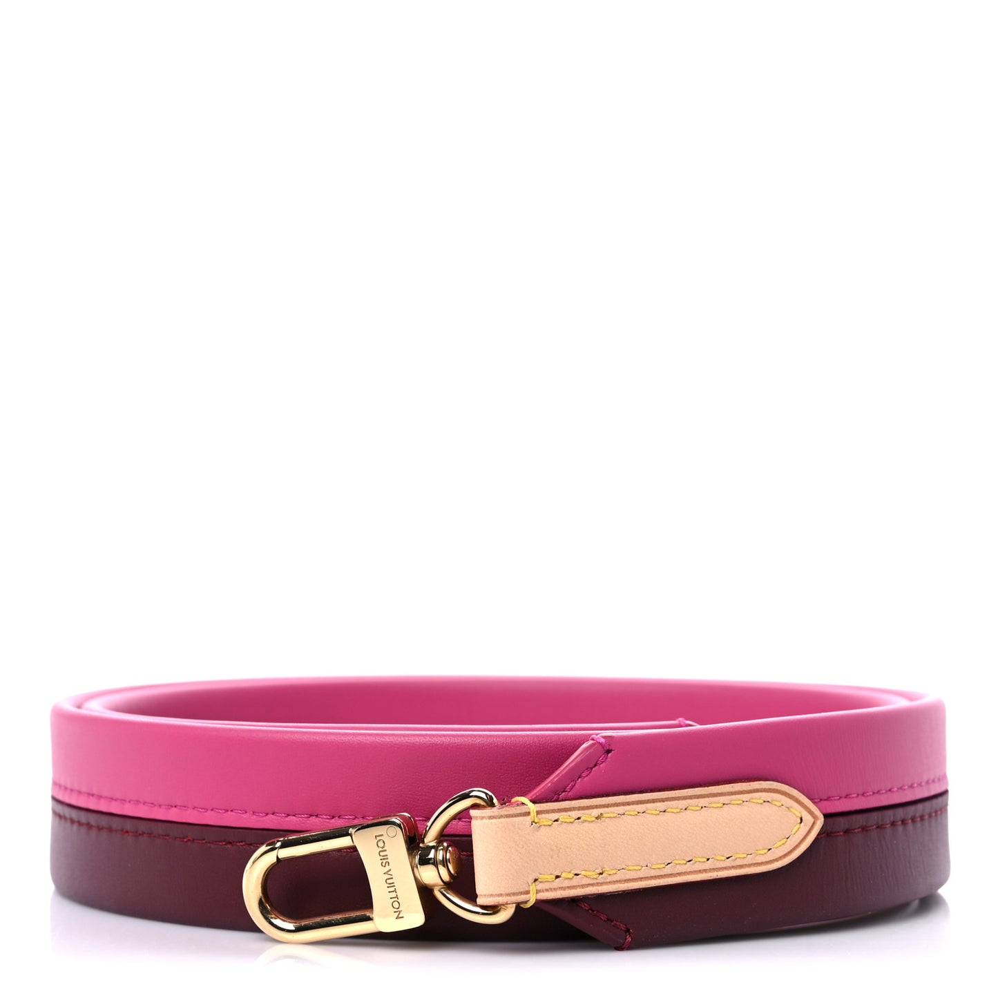 Calfskin Cluny BB Shoulder Strap Bordeaux Fuchsia