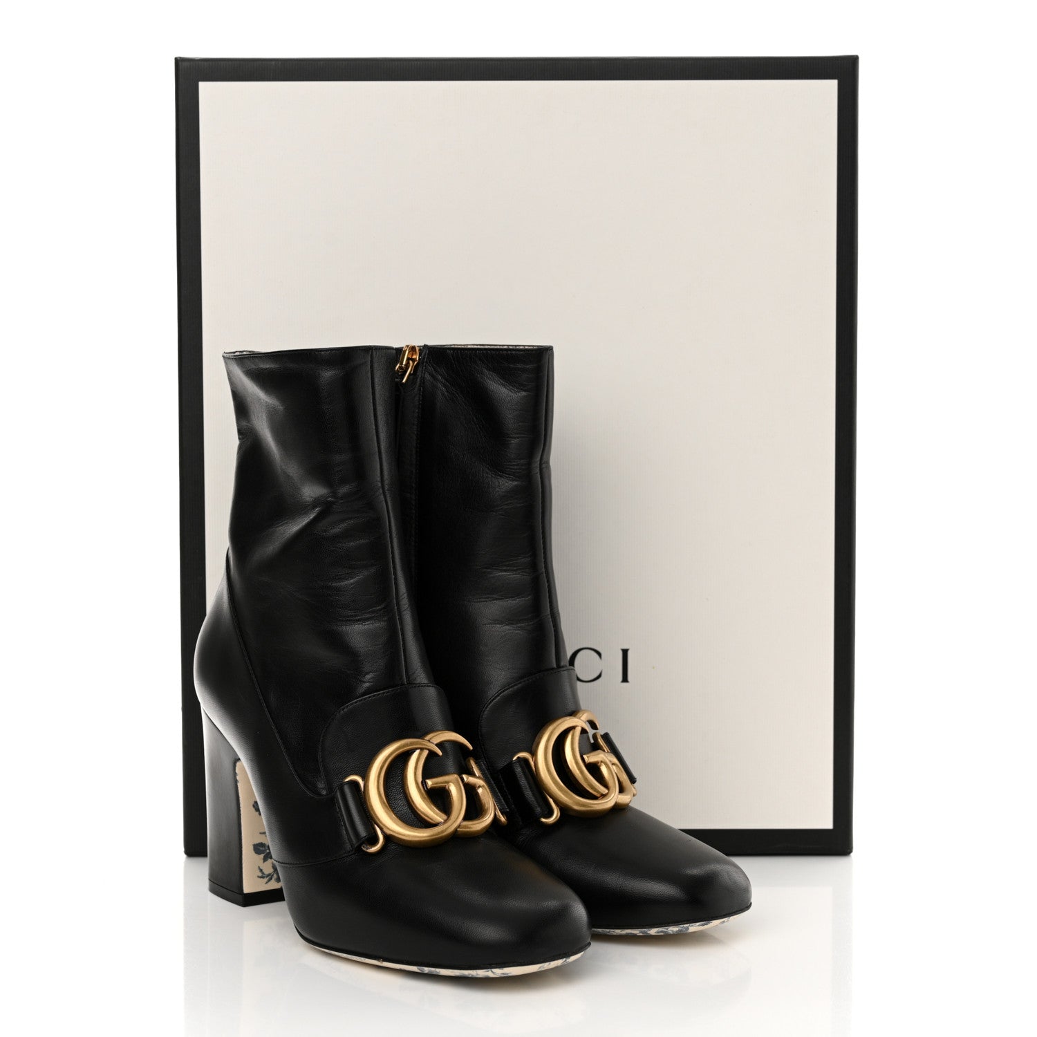 Gucci Malaga Kid GG Victoire 95mm Ankle Boots 36.5 Black 11 of 11