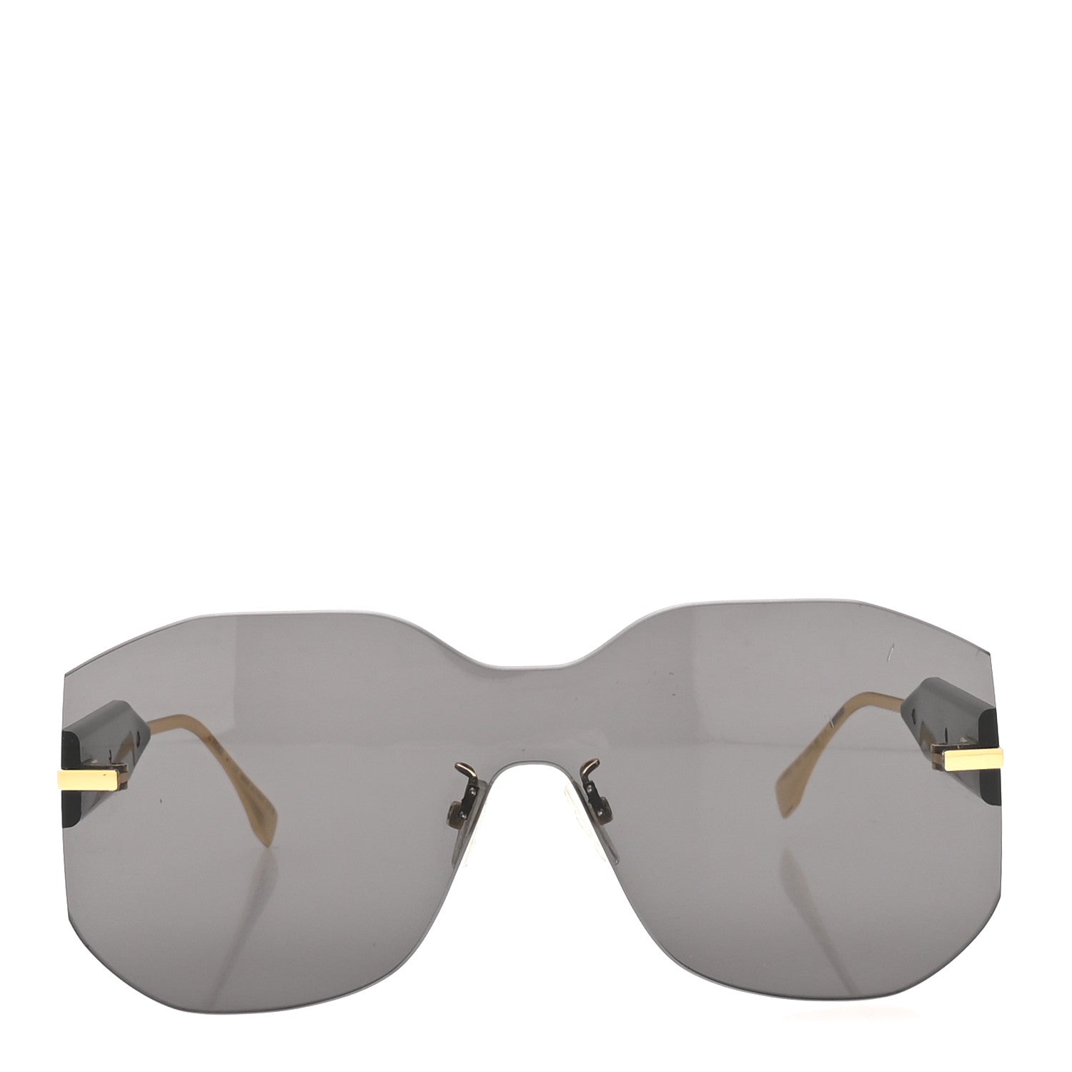 Fendi Acetate Metal Fendigraphy Shield Sunglasses FE 40067U  Black 2 of 7