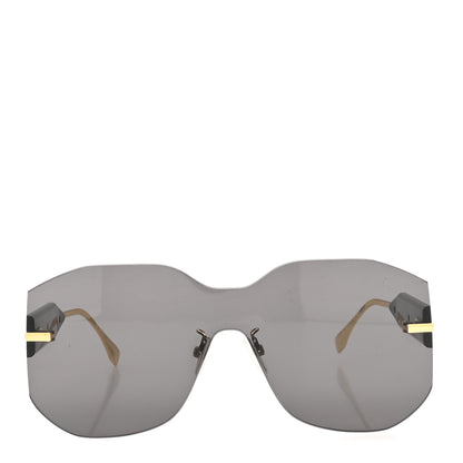 Fendi Acetate Metal Fendigraphy Shield Sunglasses FE 40067U  Black 2 of 7