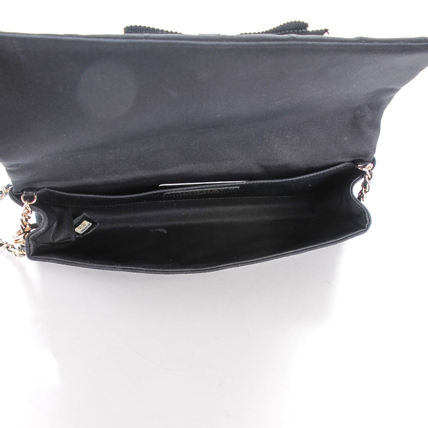 Chanel Nylon Quilted Camellia Flap Black 5 of 7