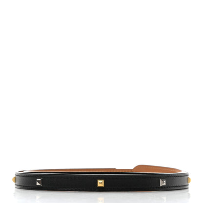 Hermes Swift 14mm Studded Belt Strap 75 Black 2 of 4