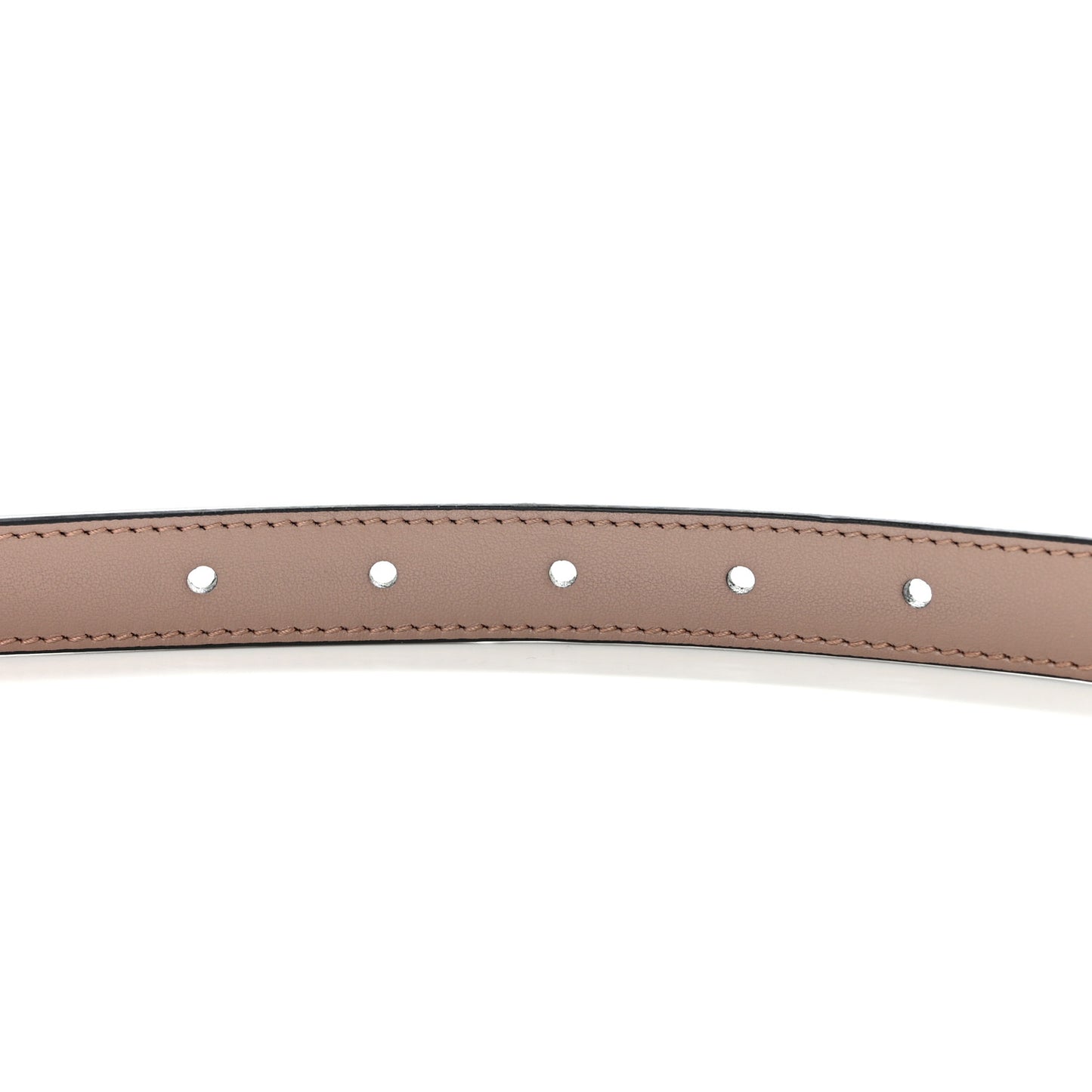 Plutone Calfskin Double G Reversible 20mm Belt 100 40 Porcelain Rose Black