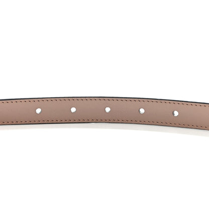 Gucci Plutone Calfskin Double G Reversible 20mm Belt 100 40 Porcelain Rose Black 5 of 6