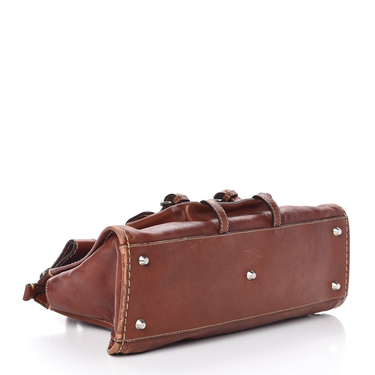 Calfskin Edith Satchel Ecureil Brown