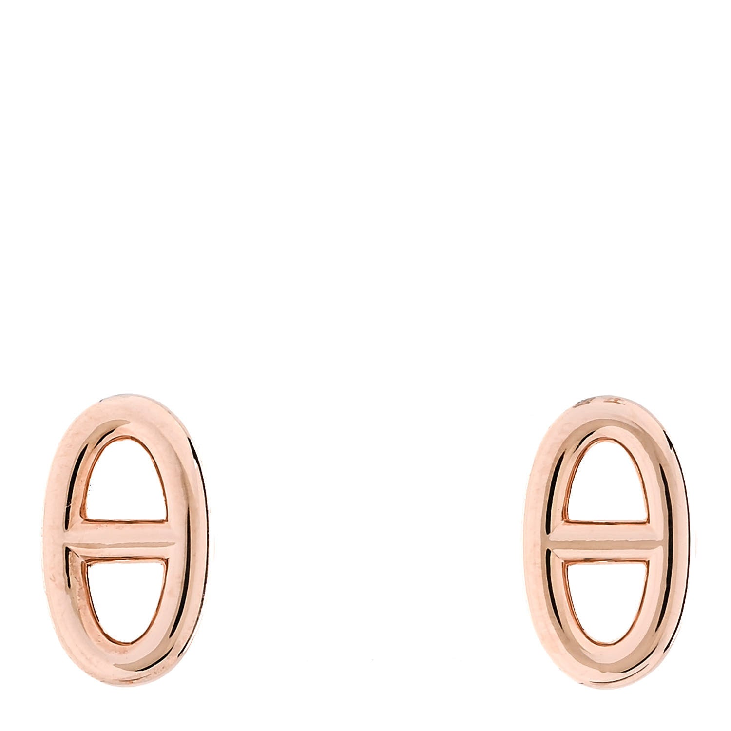 Hermes 18K Rose Gold TPM Farandole Stud Earrings 1 of 5