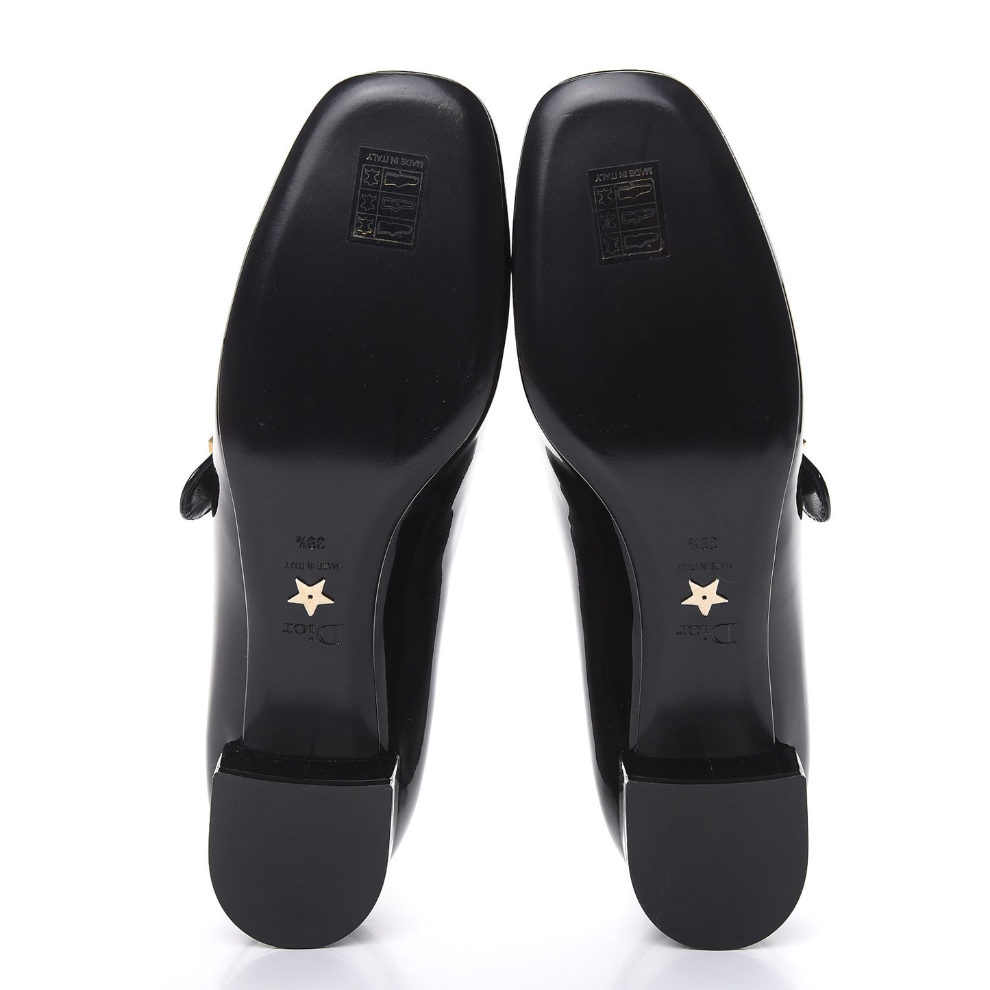 Patent Baby-D Ballet Pumps 39.5 Black