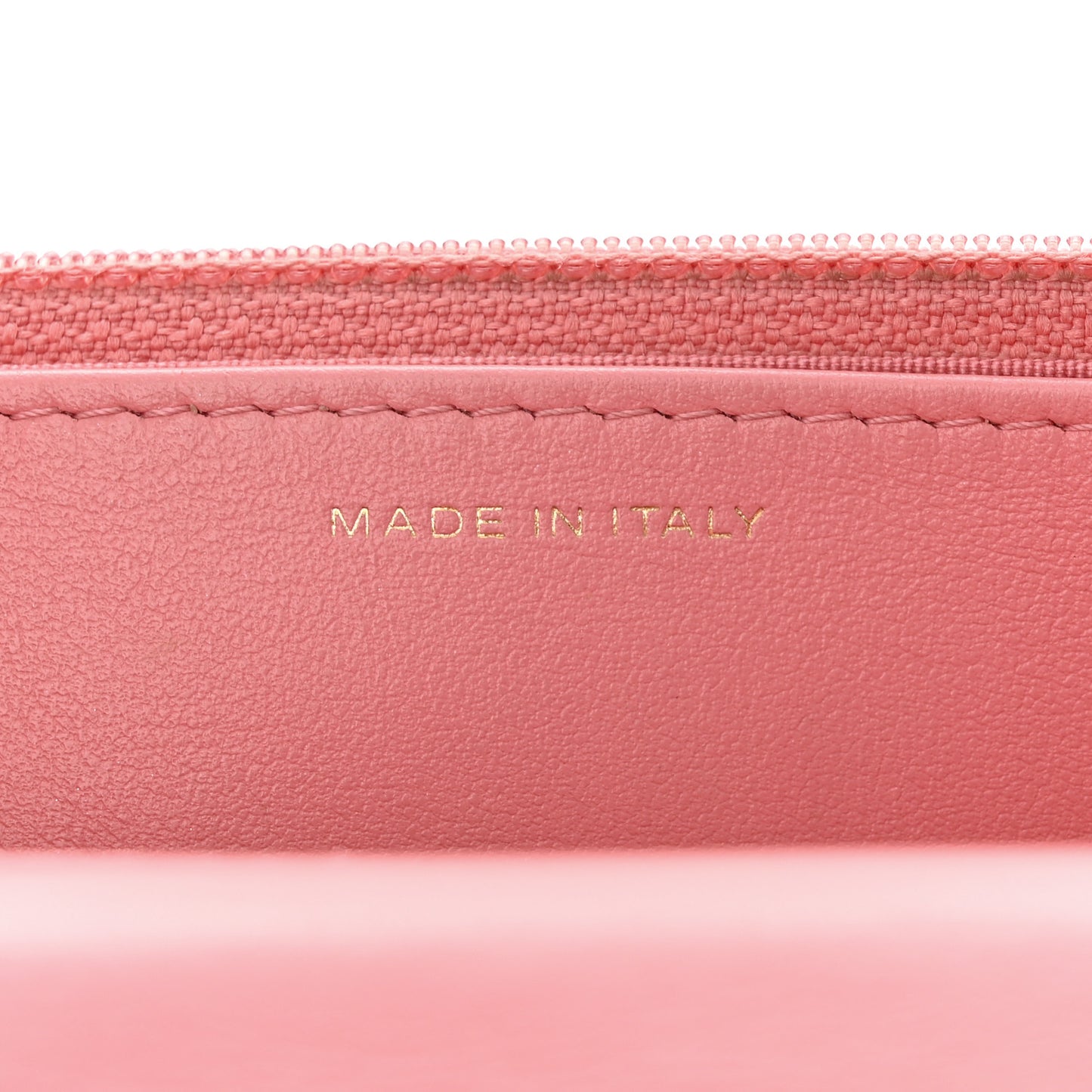 Caviar Camellia Embossed Wallet On Chain WOC Light Pink