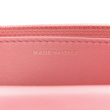 Chanel Caviar Camellia Embossed Wallet On Chain WOC Light Pink 7 of 16