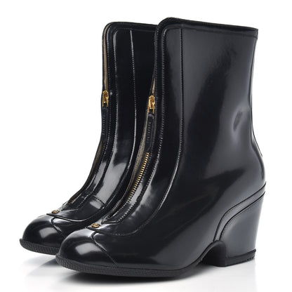 Gucci Coated Fabric Kitt Wellie Boots 39 Black 3 of 9