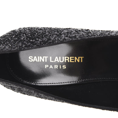 Saint Laurent Glitter Opyum 85 Pumps 38.5 Black 8 of 11