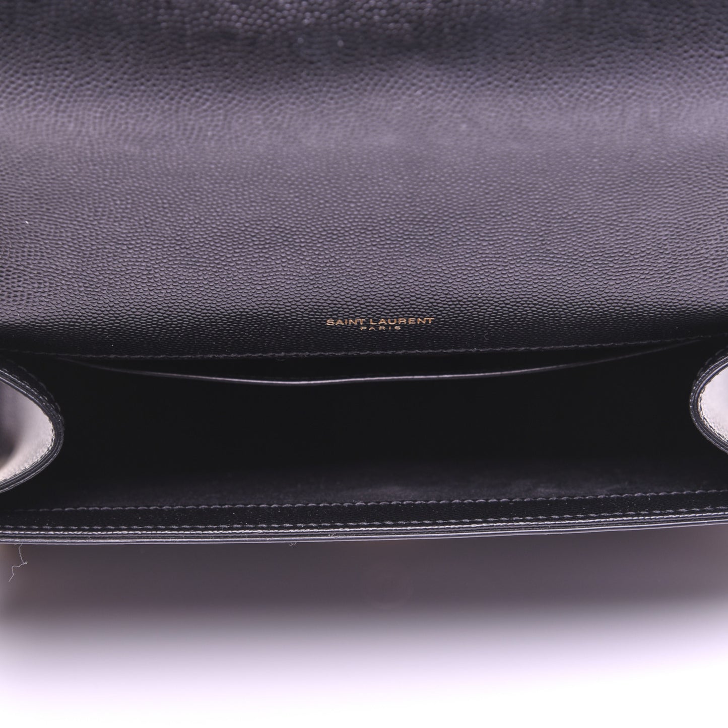 Grain De Poudre Medium Classic Monogram Kate Satchel Black