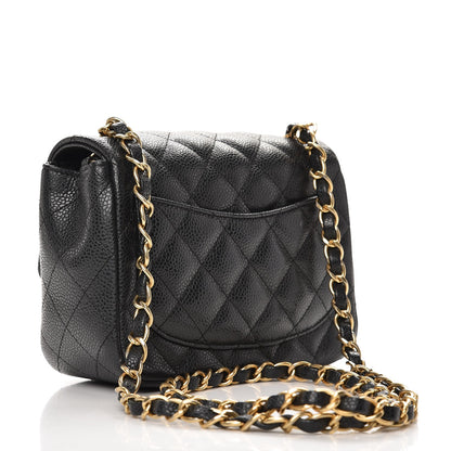 Chanel Caviar Quilted Mini Square Flap Dark Charcoal 4 of 9