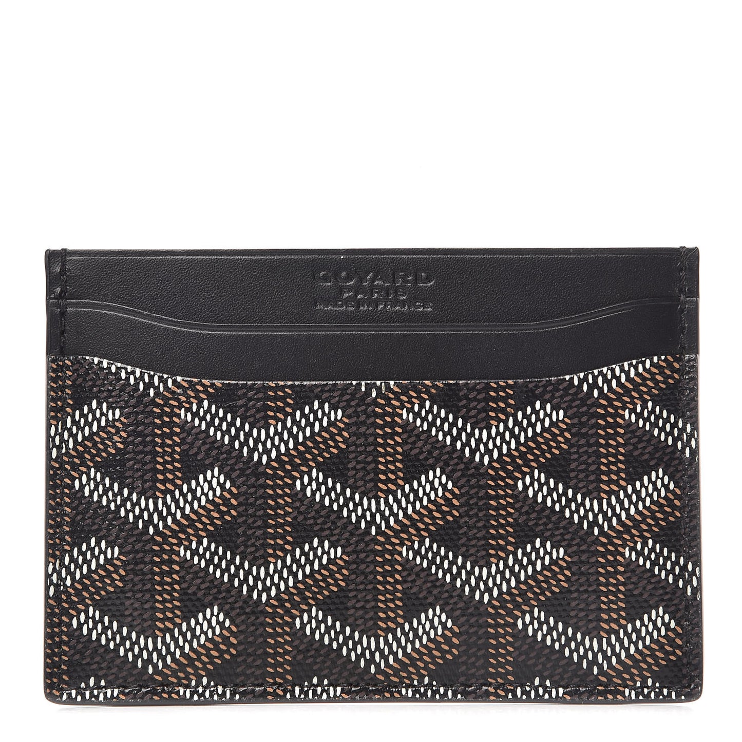 Goyardine Saint Sulpice Card Holder Black
