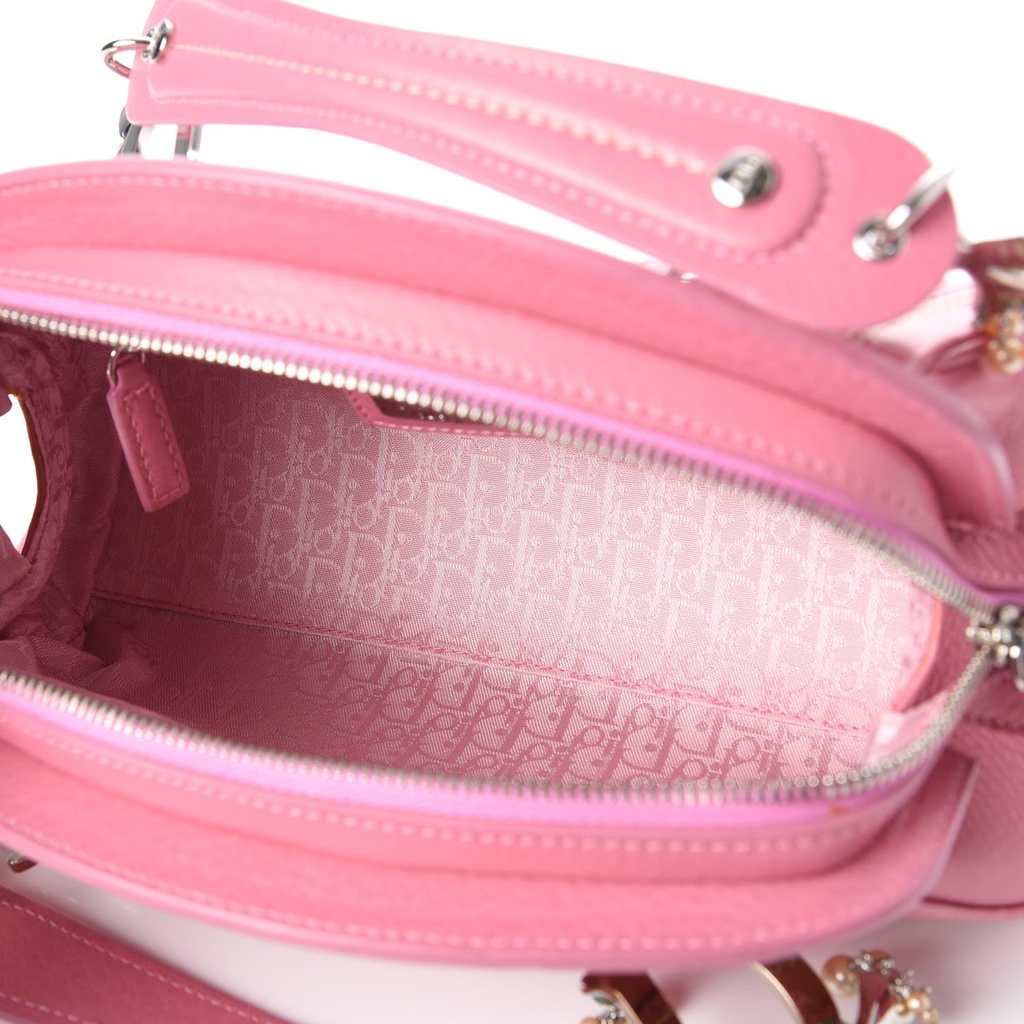 Calfskin Small Butterfly Detective Satchel Pink