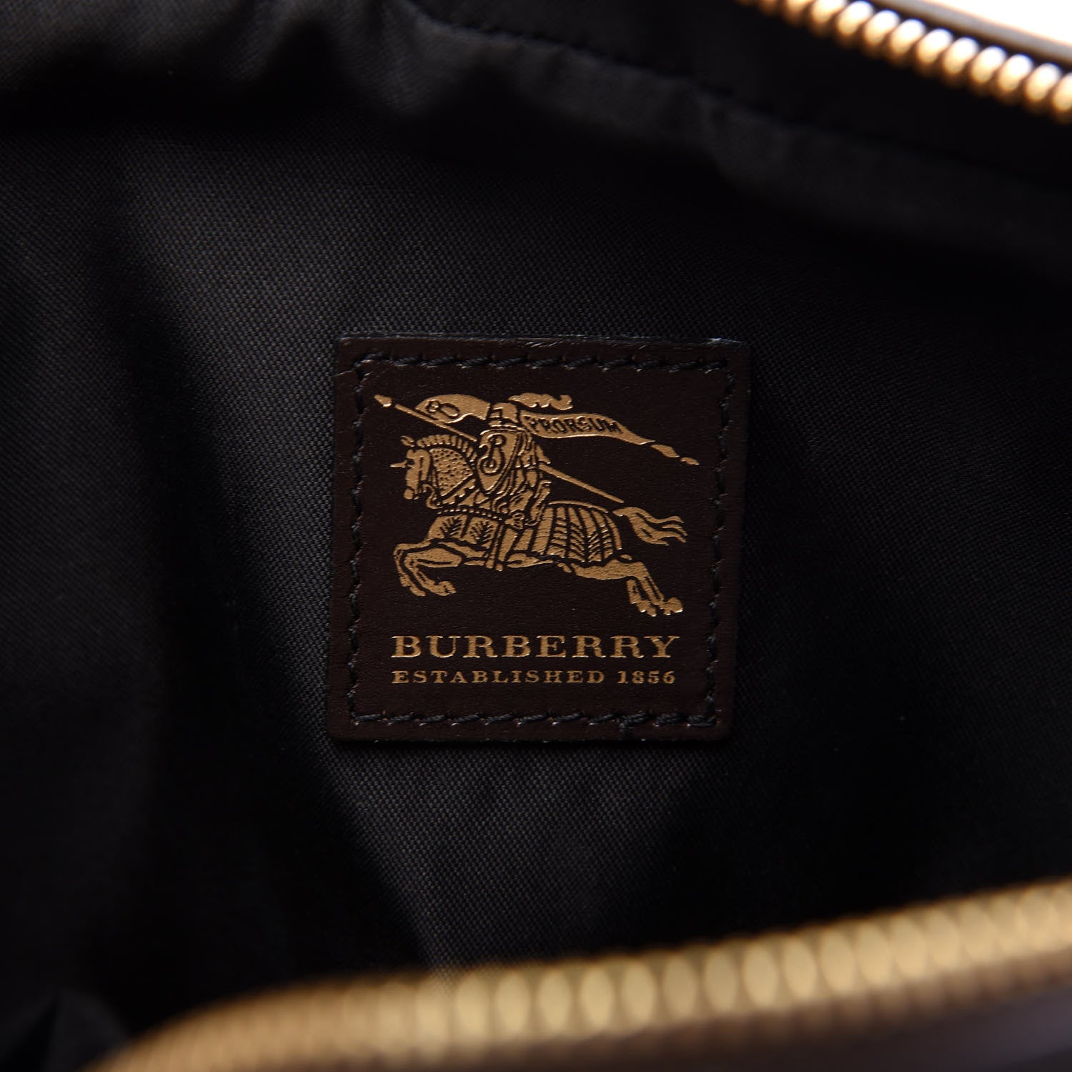 Burberry Haymarket Check Cosmetic Bag Chocolate 9 of 12