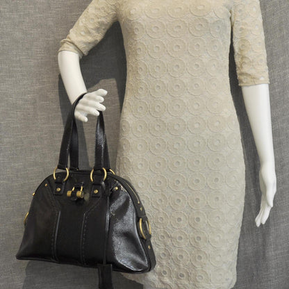 Saint Laurent Patent Medium Muse Black 2 of 9