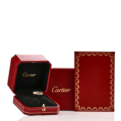 Cartier 18K Pink Yellow White Gold Small Trinity Ring 56 7.5 6 of 6