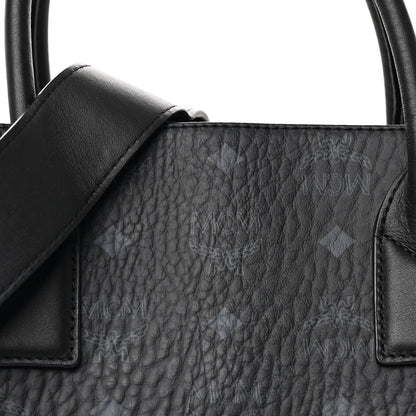 MCM Visetos Large Munchen Tote Black 10 of 12