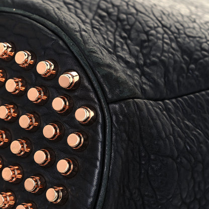 Alexander Wang Pebbled Lambskin Diego Bucket Black Rose Gold Hardware 12 of 13