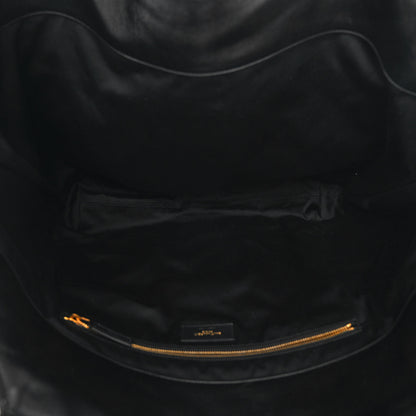 Saint Laurent Lambskin Quilted Maxi Icare Shopping Tote Black 6 of 10
