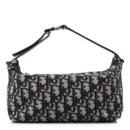 Christian Dior Oblique Medium Diortravel Nomad Pouch Blue 1 of 9