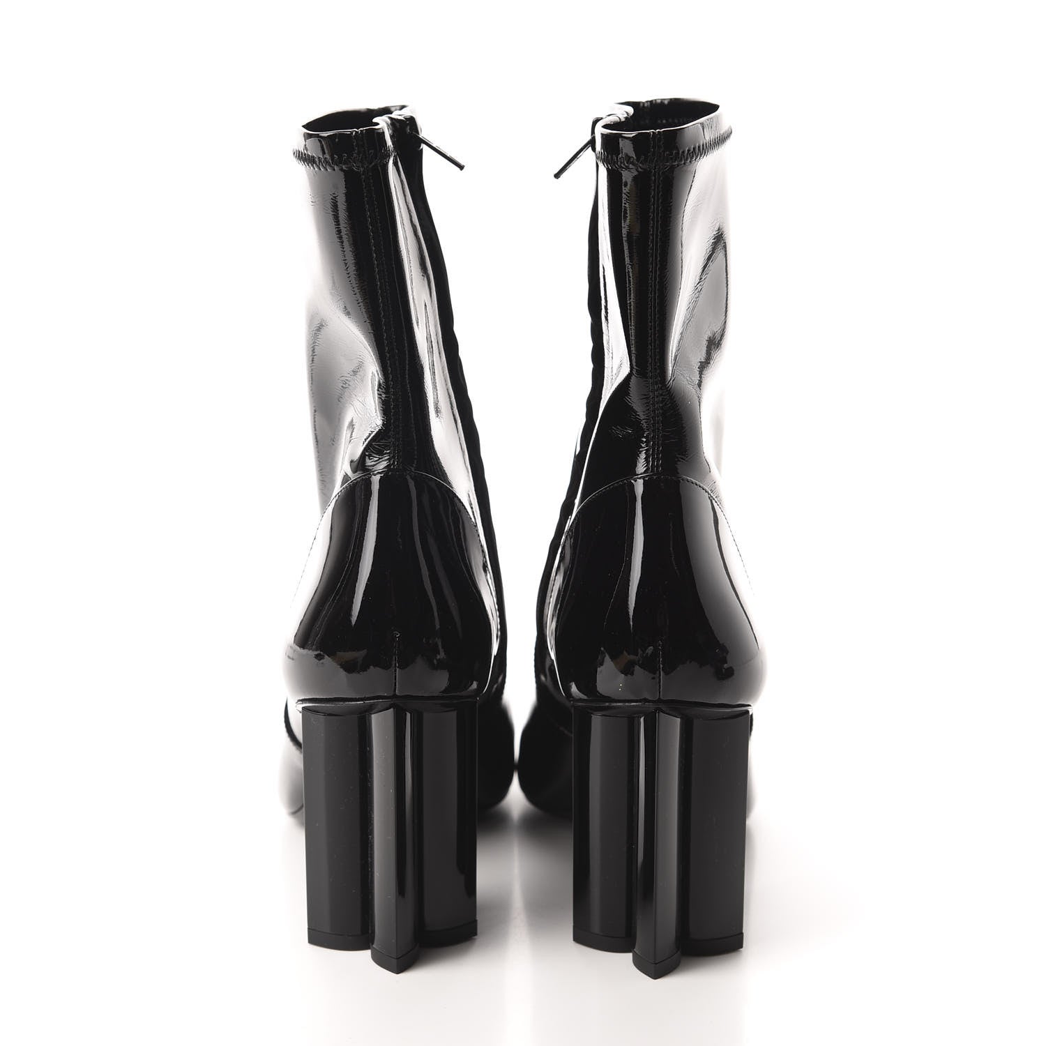 Louis Vuitton Patent Silhouette Ankle Boots 40 Black 5 of 12