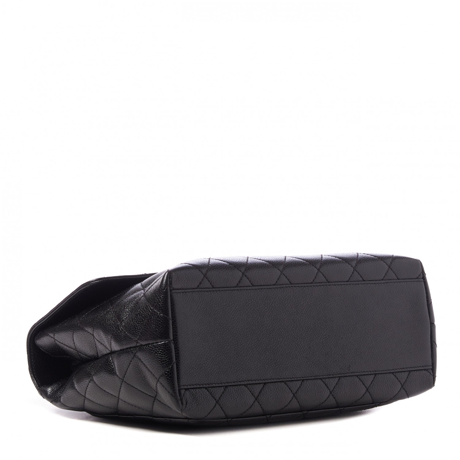 Chanel Caviar Quilted Jumbo Kelly Flap Black 3 of 9