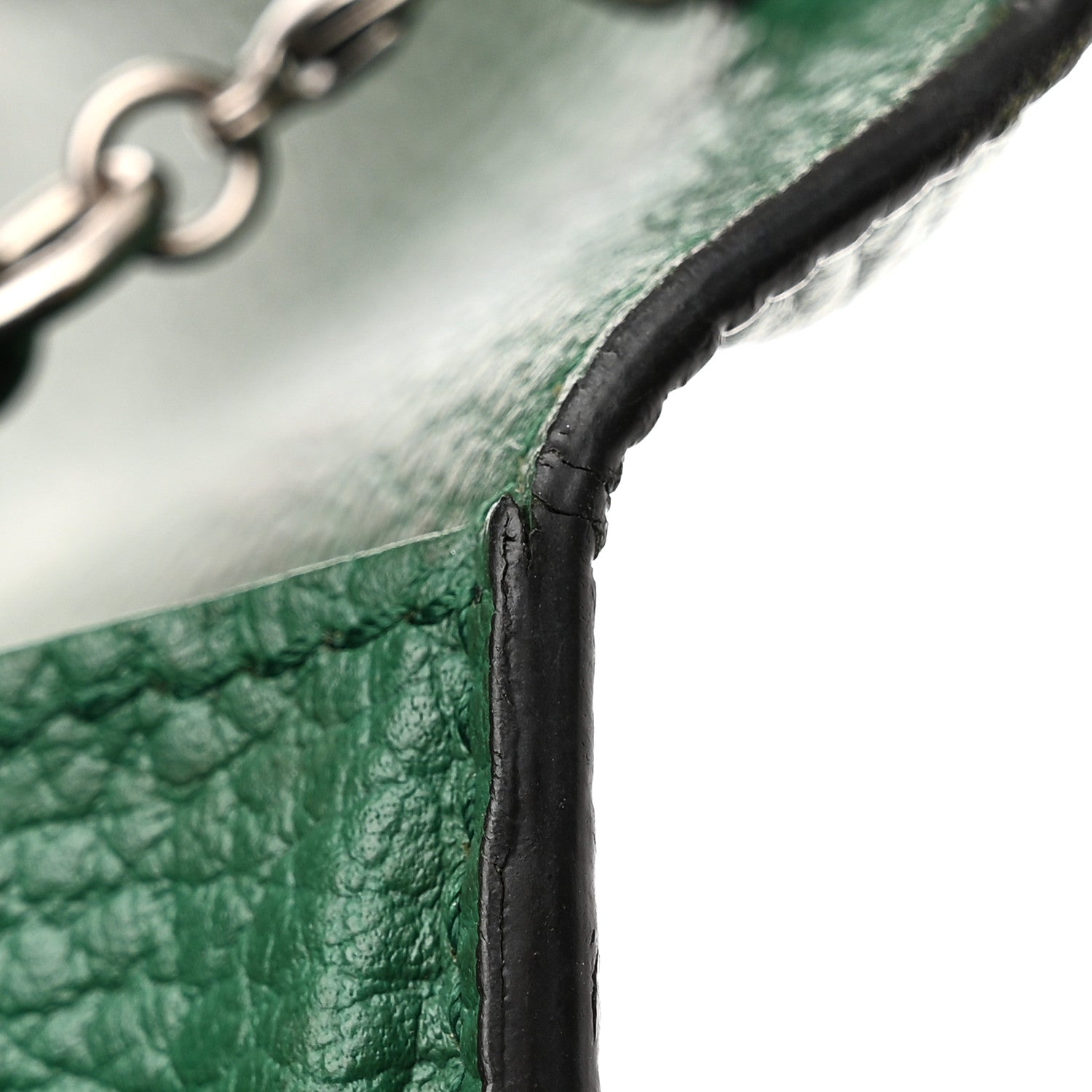 Gucci Calfskin Mini Dionysus Chain Wallet Emerald 12 of 18