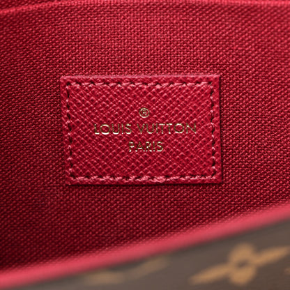 Louis Vuitton Monogram Pochette Felicie Chain Wallet Fuchsia 7 of 11