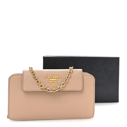 Prada Saffiano Chain Wallet Cammeo 11 of 11