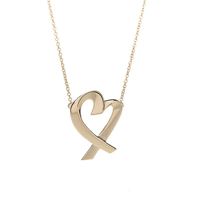 Tiffany 18K Yellow Gold Small Paloma Picasso Loving Heart Pendant Necklace 4 of 7